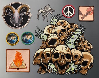 Dungeon Crawler Carl Battle Rattle Patch Set - UV Glow Thread Scavengers Daughter