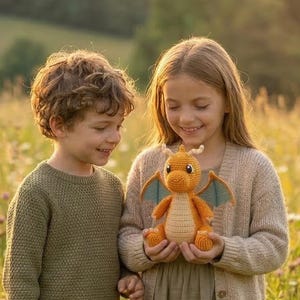 Crochet Dragon Pattern PDF | Amigurumi Plush Toy (Beginner Friendly)