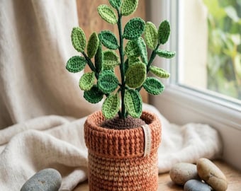 Crochet Potted Plant – Beginner Friendly Digital PDF Guide for a Decorative Handmade Plant