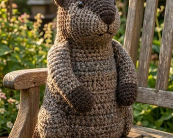 The Woodland Whispers Marmot: A Rustic Crochet Amigurumi  PDF GUIDE