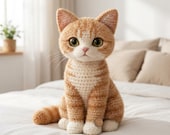Realistic Tabby Cat Crochet Pattern, Amigurumi Kitten PDF Tutorial (Beginner Friendly)