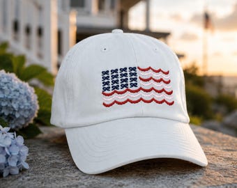 American Flag Embroidered Dad Hat, USA 250th Anniversary Cap, America 250 Hat