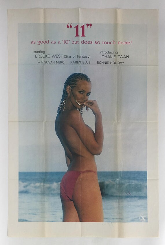 11 Orig Poster X-RATED 1980 Dudley More 10 PORN VERSION Brooke West