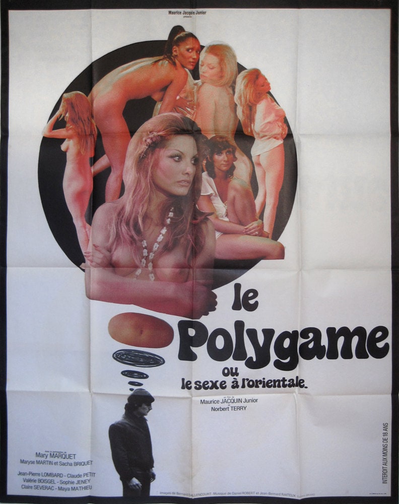 Sale Le Polygame FRENCH ADULT Movie Poster 1974 oooh la la ...