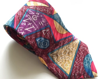 Vintage Math Tie, Mathematics, Physics, Novelty Tie, 1+1, Funny Tie, Cool Vintage Ties, Nerdy, Teacher, School Tie, Fun, Graphic, Abstract