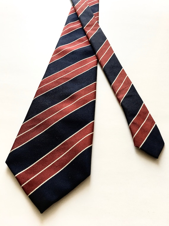 Vintage Polo Ralph Lauren Tie, 100% Silk, Striped,
