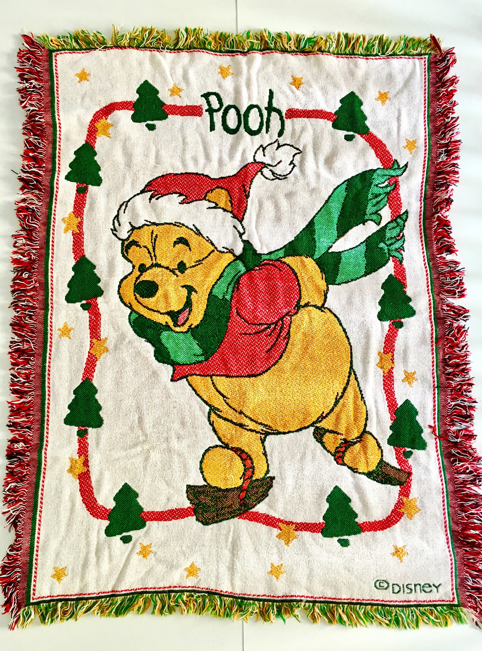 Vintage Winnie the Pooh Throw Blanket Pooh Bear Comforter Etsy