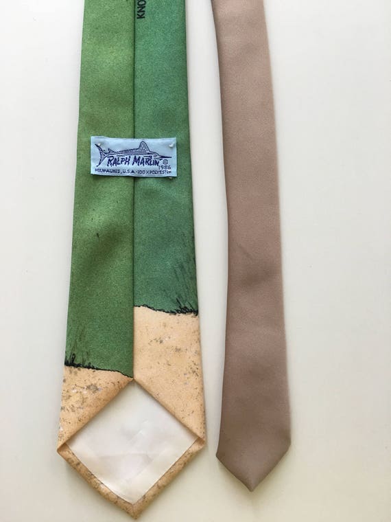 Beautiful vintage Ralph Marlin golf tie, necktie,… - image 5