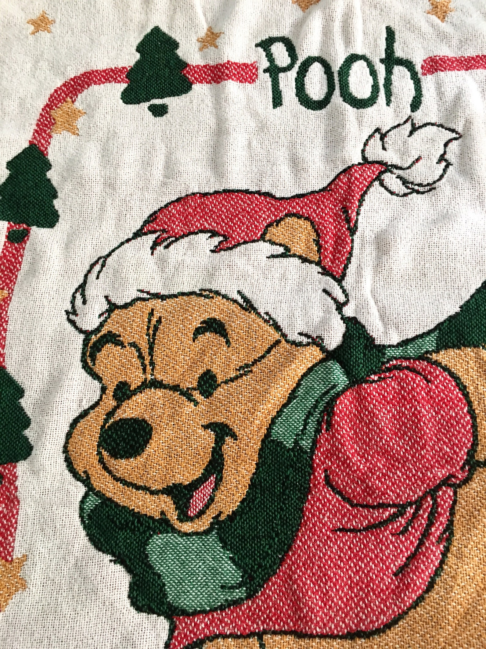Vintage Winnie the Pooh Throw Blanket Pooh Bear Comforter Etsy