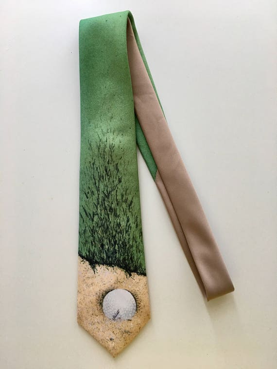 Beautiful vintage Ralph Marlin golf tie, necktie,… - image 2