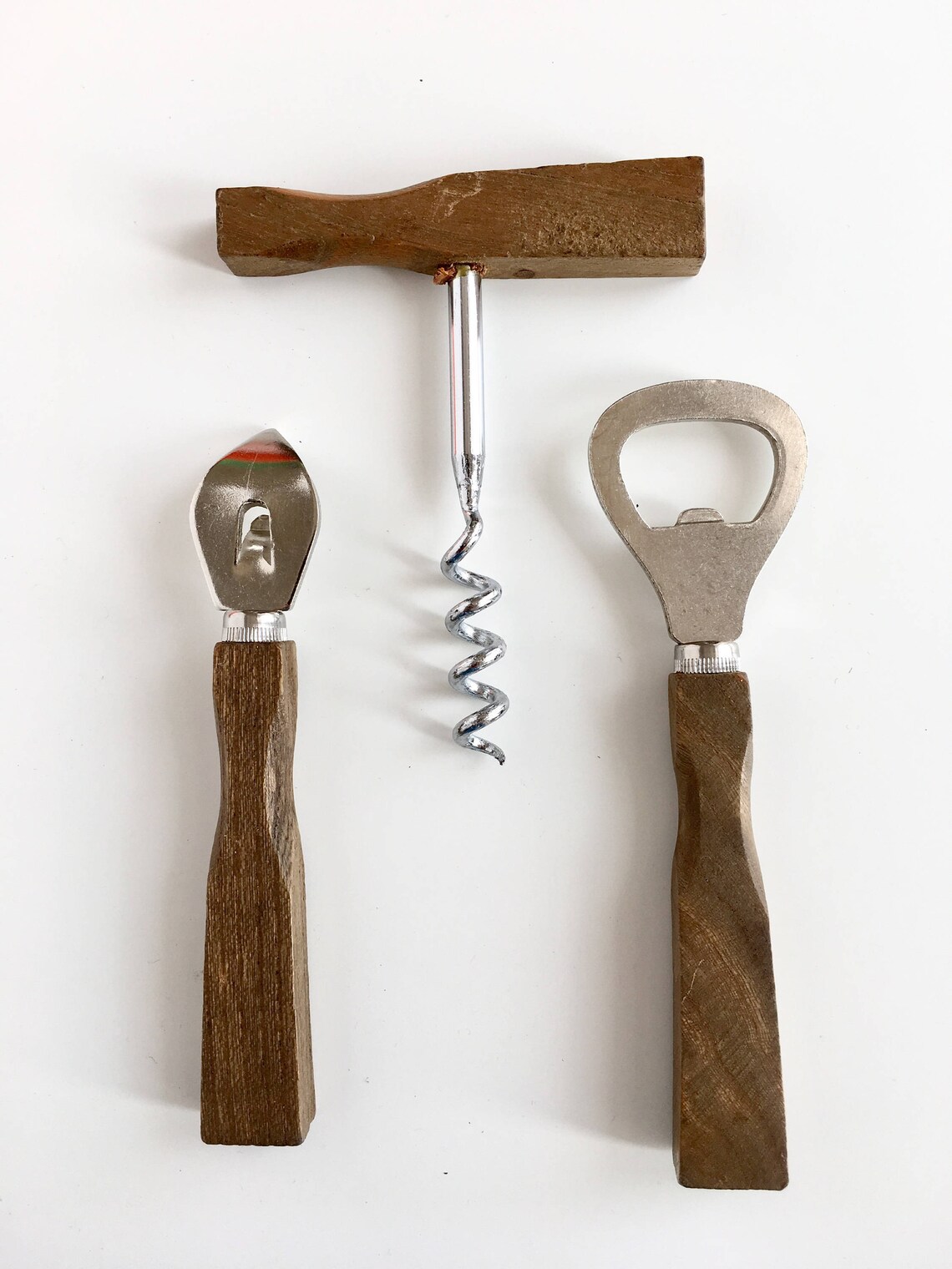 Vintage 3 Piece Bar Set in Box Cork Screw Wine Bottle Etsy