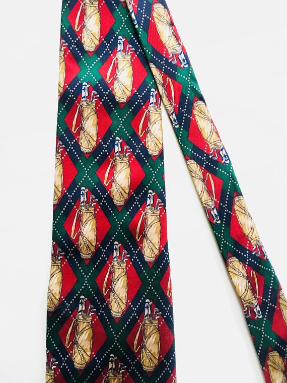 Beautiful vintage Gant golf tie, necktie, golf cl… - image 5