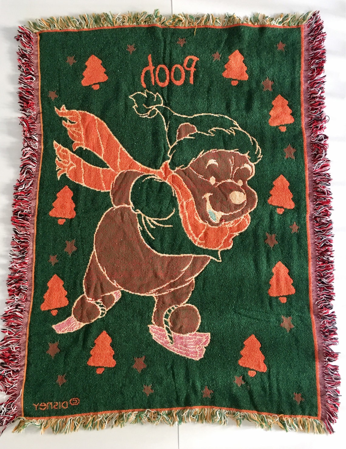 Vintage Winnie the Pooh Throw Blanket Pooh Bear Comforter Etsy