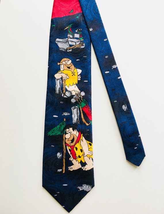 Vintage Flintstones Tie, Fred Flintstone, Barney … - image 7