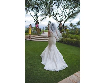 Elbow length wedding veil, short wedding veil, Wedding veil SALE