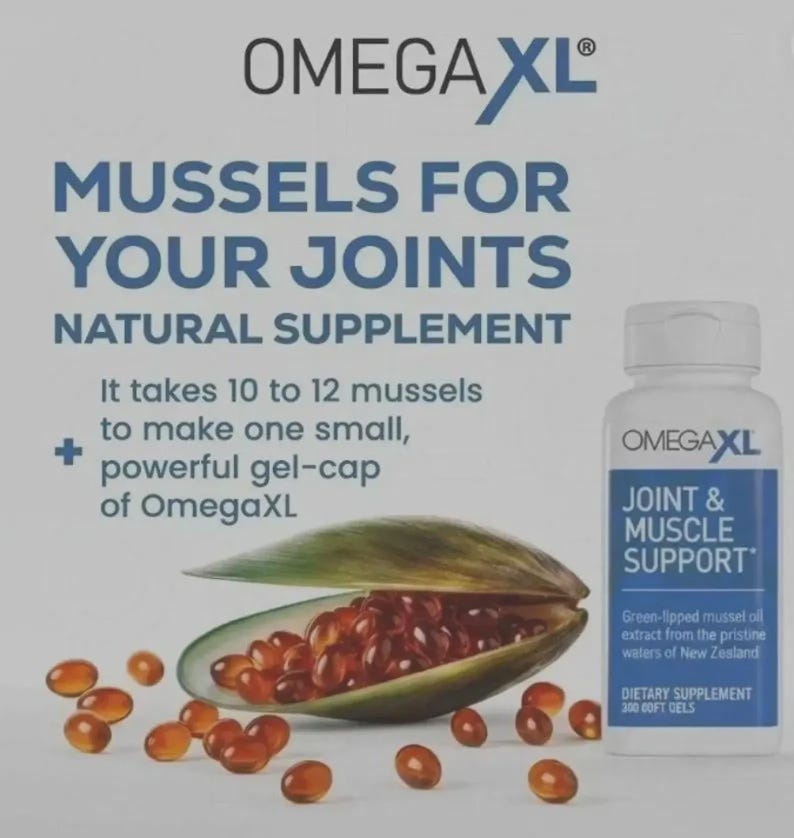 OmegaXL Joint Muscle Support – Green-Lipped Mussel Oil Softgels (2 x 300 Count) image 2