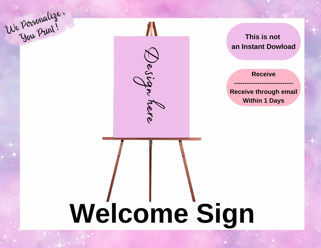 Personalized Welcome Sign Printable | Custom Event Sign Any Occasion ...