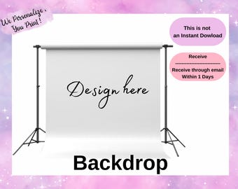 Custom Backdrop Design | Digital Party Banner | Personalized Printable Background | Personalized Party Backdrop Design
