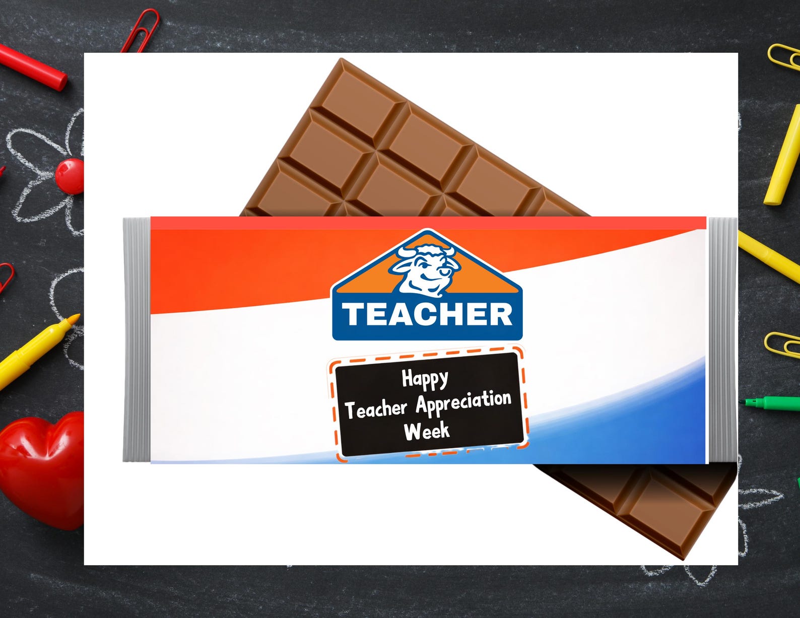 Teacher Appreciation Week Candy Bar Wrapper Printable, Teacher Thank ...