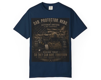 Papa Beschützer Held Motorrad T-Shirt | veteran Tribut, Reiten Motorrad Design