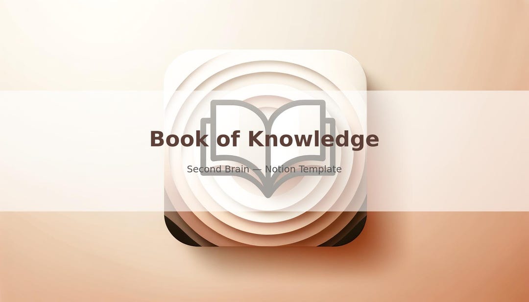 Second Brain Notion Template | Personal Knowledge Base | Book Tracker ...