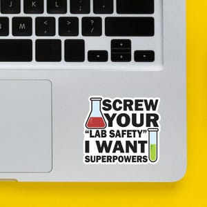 Sticker, weerbestendige sticker, laboratoriumveiligheidssticker