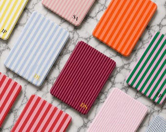 Funda magnética transparente para Kindle Paperwhite, funda para Kindle de 11.ª generación, funda a rayas para Kobo Libra, regalo para lectores.