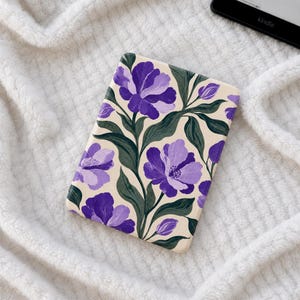 Kindleケース、Kindle Paperwhiteケース、Kobo Libraカラーケース、マグネット式着脱可能クリアバック、花柄、かわいい、ヴィンテージ、本好きへのギフト、女性向け、美的