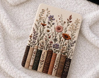 Funda para Kindle, funda para Kindle Paperwhite, funda personalizada con estampado floral, funda vintage para biblioteca, regalo para lector Kobo Clara Colorsoft para mujer.