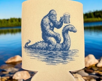 Borsa termica Sasquatch - Custodia per bevande Bigfoot - Regalo mostro di Loch Ness