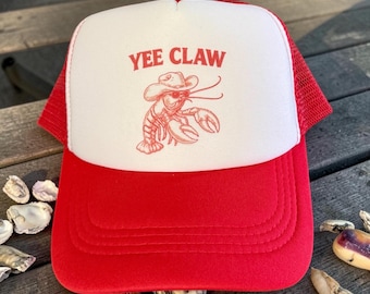 Cappello da camionista Yee Claw Crawfish - Divertente cappellino snapback da cowboy con gambero