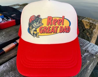 Cappellino da camionista Reel Dad – Cappellino da pesca per papà pescatori