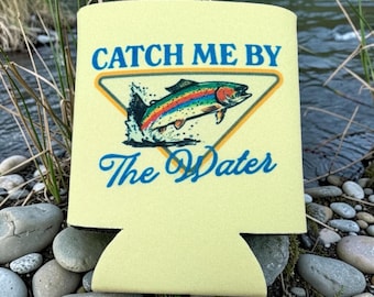 Portabevande/portabevande da pesca "Catch Me By The Water" con trota iridea