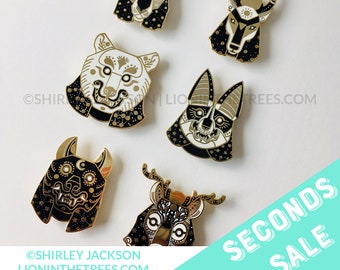 SECONDS SALE - Oracles of the Wild - HEAVENLY set - Enamel Pins