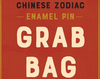 Chinese Zodiac Enamel Pin - Grab Bag