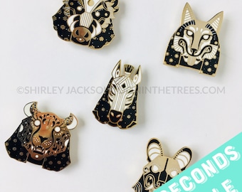SECONDS SALE - Oracles of the Wild - POWER set - Enamel Pins