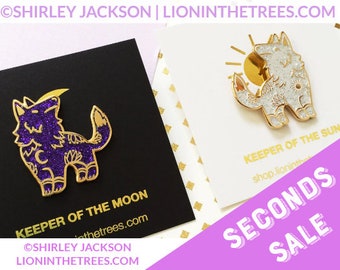 SECONDS SALE - Glitter Keeper Wolves