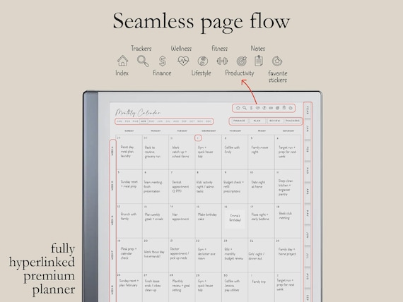 reMarkable 2 Digital Planner 2027, listing photo 6