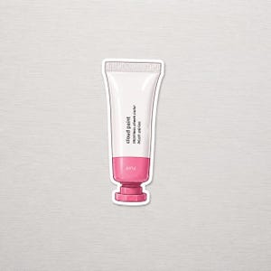 Glossier Cloud Paint Blush Aufkleber | Make-up-Vinylaufkleber, Kosmetikzubehör 4,52 cm × 9,76 cm