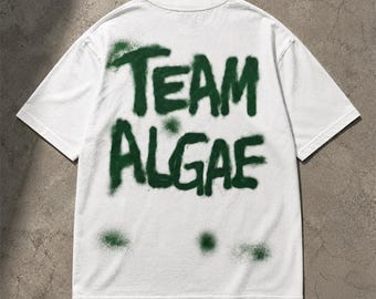 Zespół Algae PNG, projekt graffiti z politycznym memem, zabawna typografia sprayem, wirusowa koszulka z humorem politycznym PNG, natychmiastowe pobieranie