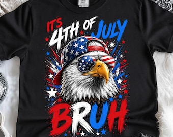 Bruh 4 lipca Bielik amerykański PNG – Patriotyczne pobieranie cyfrowe USA