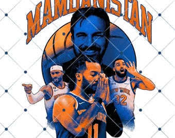 Mamdanistan PNG, Hasan Piker New York Knicks Design, Mamdanistan Game 4 Shirt PNG, NYC Basketball Fan Graphic, Digital Download