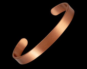 Pure Copper Bracelet - Healing Bracelet - Copper Cuff Bangle - Ideal for Gift - Gift for her - With Gift Pouch