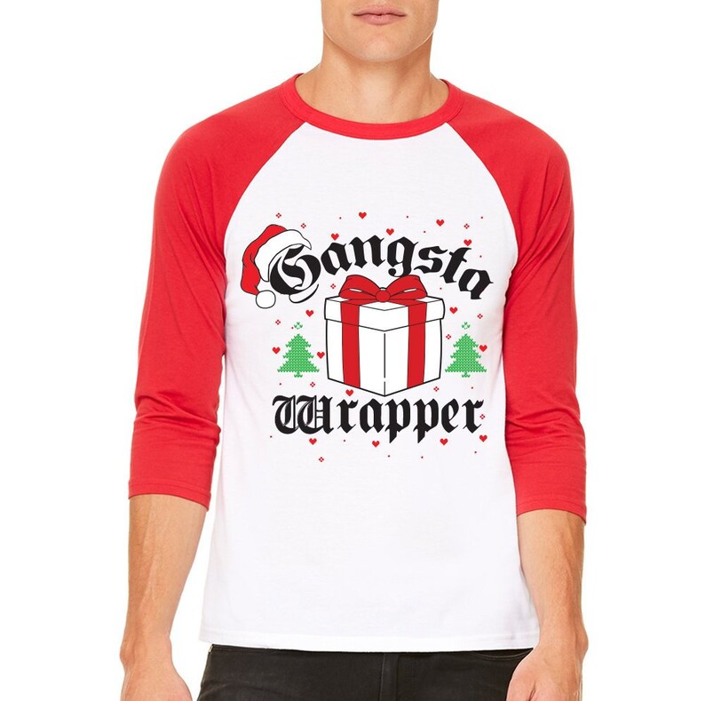 gangsta wrapper ugly christmas sweater