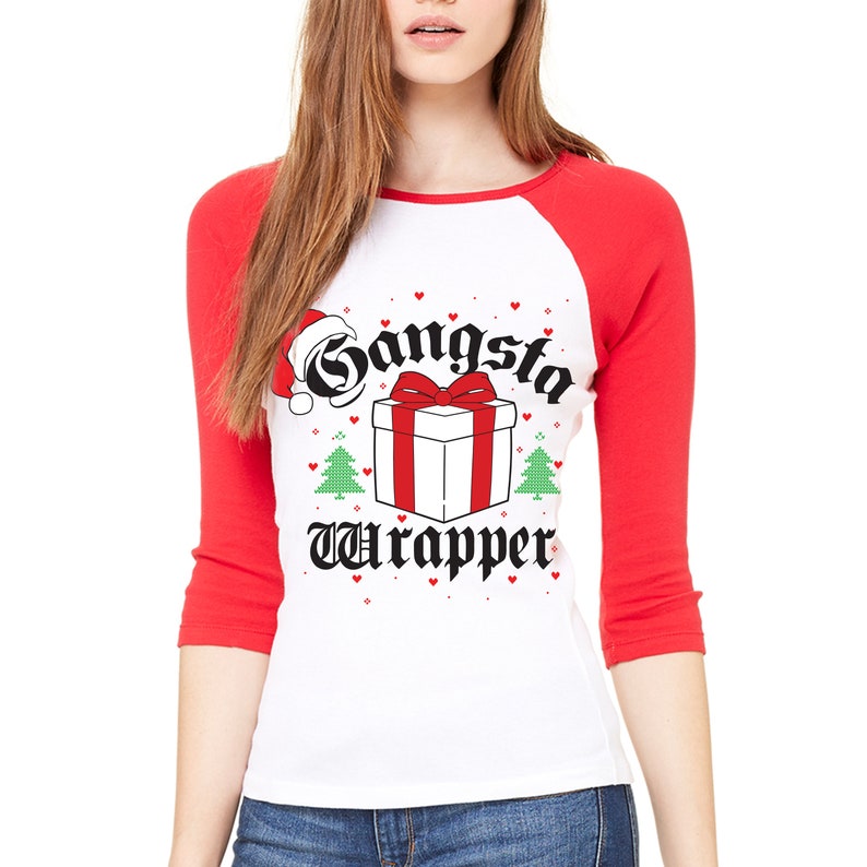 gangsta wrapper ugly christmas sweater