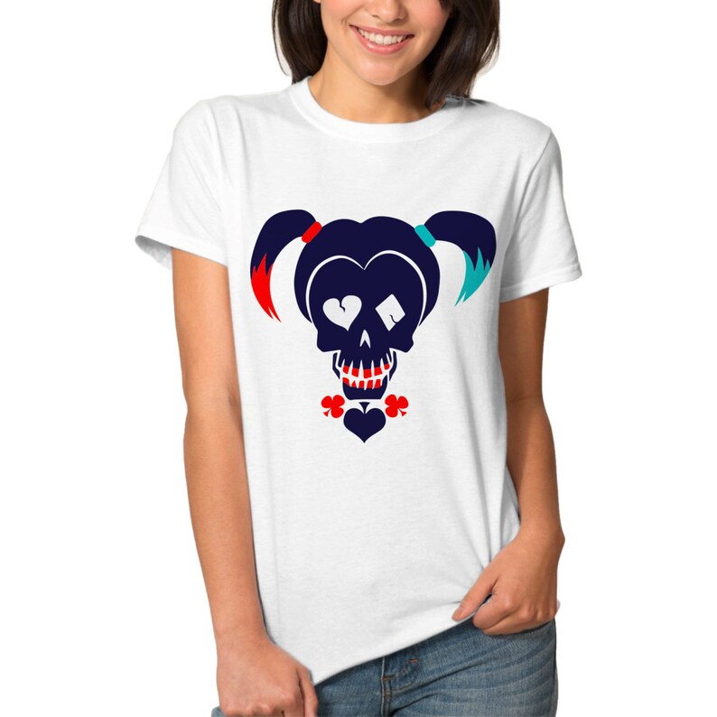 Harley Quinn SKULL Cosplay Shirt Daddy's Lil Monster Etsy