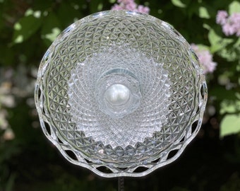 Garden Dish Flowers, Garden Plate Flower, Garden Art and Garden Sun Catcher