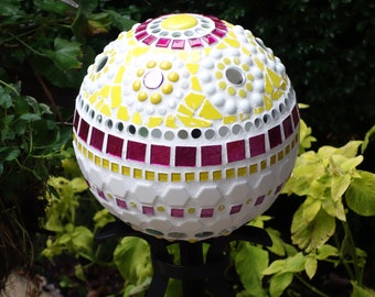 Mosaic Gazing Ball for the Garden