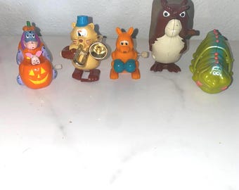 Vintage wind-up toys--1970s--lot of 5--all working