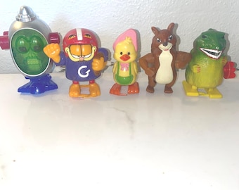 Vintage wind-up toys--1970's--lot of 5--all working